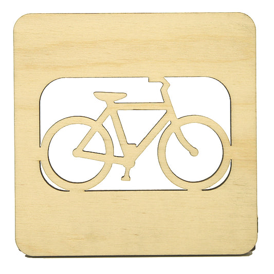 Bicycle Baltic Birch Coasters – 3.5" Wooden Drink Coasters