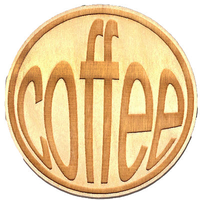 Coffee Baltic Birch Coasters – 3.5" Wooden Drink Coasters