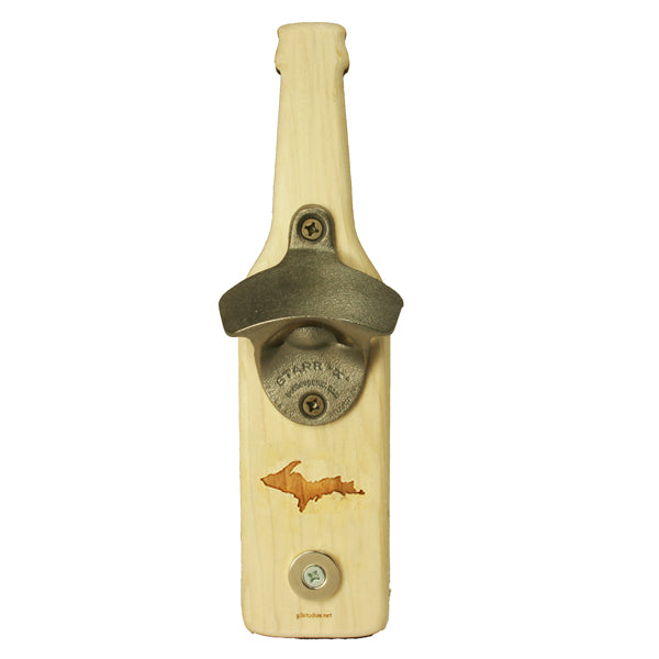 UP Poplar Magnetic Bottle Opener – 9" x 2.5" – Upper Peninsula Starr Opener