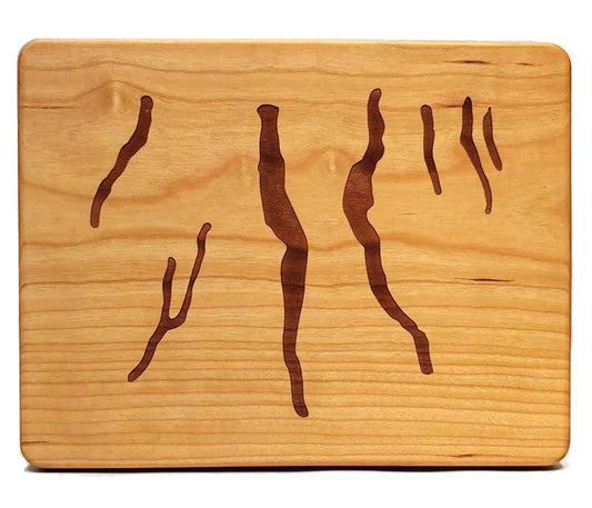 Finger Lakes Cherry Cutting Board - 11" x 8.5" - Regional Artisan Board