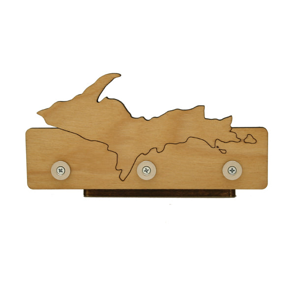 UP Michigan Cherry Magnetic Key Rack - 8.25" x 2.25"