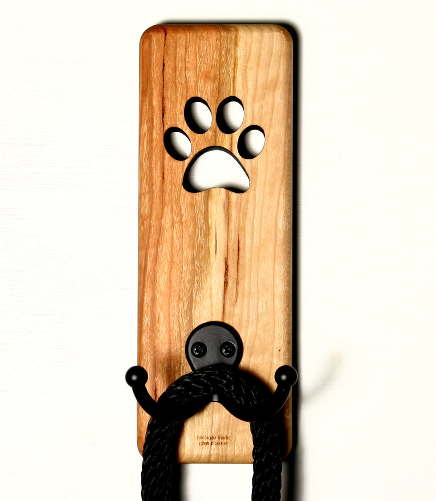 Paw Cherry Hook - 7.75" x 2.5" - Dog Lover Wall Organizer