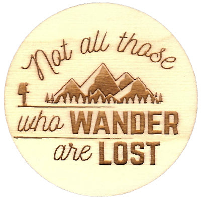 Wander Baltic Birch Coasters – 3.5" Adventure-Inspired Drink Coasters