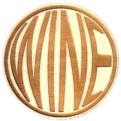 Wine Baltic Birch Coasters – 3.5" Wooden Bar Coasters