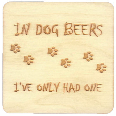 Drink Coasters Dog Beer Lover