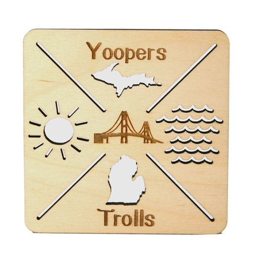 Drink Coaster Yoopers Trolls