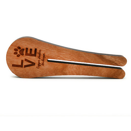 Coffee Scoop – 5.8" x .63" – Love Paw – Cherry – Pet Parent Coffee Utensil
