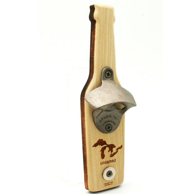 Unsalted Poplar Magnetic Bottle Opener – 9" x 2.5" – Lake Life Starr Opener