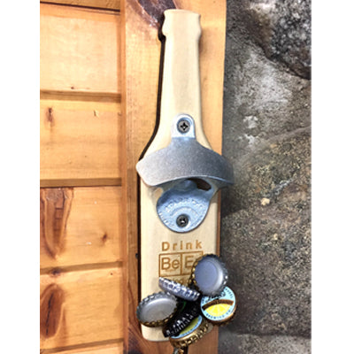 Drink Beer Poplar Magnetic Bottle Opener – 9" x 2.5" – Starr Opener