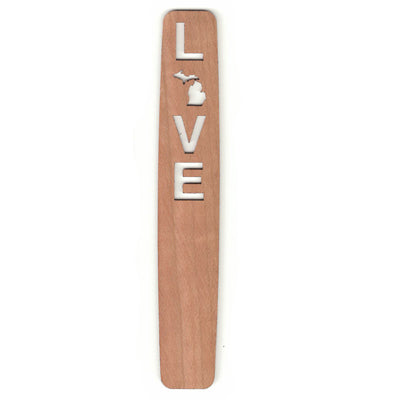 Love MI Cherry Bookmark – 5.75" x .875" Michigan Proud Bookmark