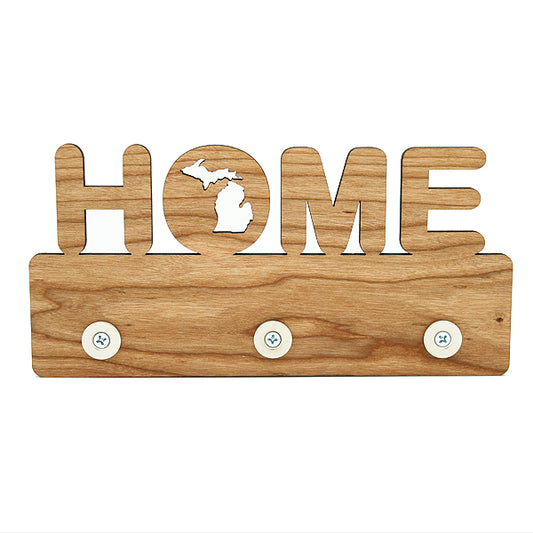 Home MI Cherry Magnetic Key Rack - 8.25" x 2.25"