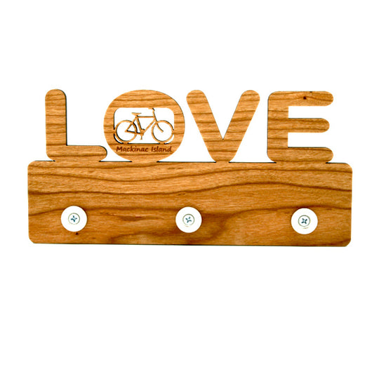 Love Bicycle Cherry Magnetic Key Rack - 8.25" x 2.25" – Cyclist Entry Organizer