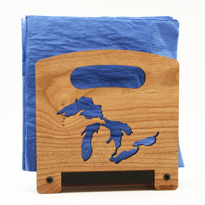 Great Lakes Cherry Wood Napkin Holder