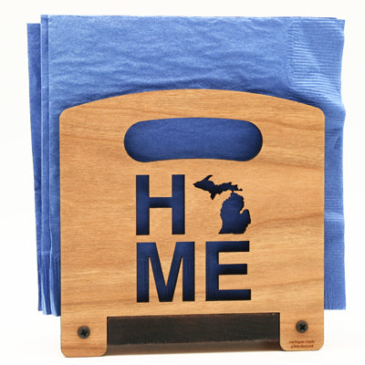 Home MI Cherry Napkin Holder 5.75” – Handcrafted Michigan Kitchen Accent
