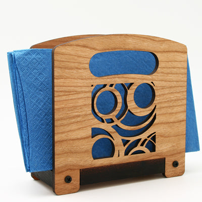 Geo Circles Cherry Napkin Holder