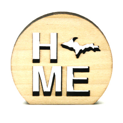 Home Upper Peninsula Poplar Wood Photo Holder - 2.25" UP Pride Display - Yooper Memory Stand