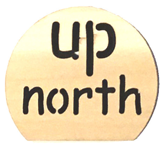 Up North Cut Out Poplar Wood Photo Holder