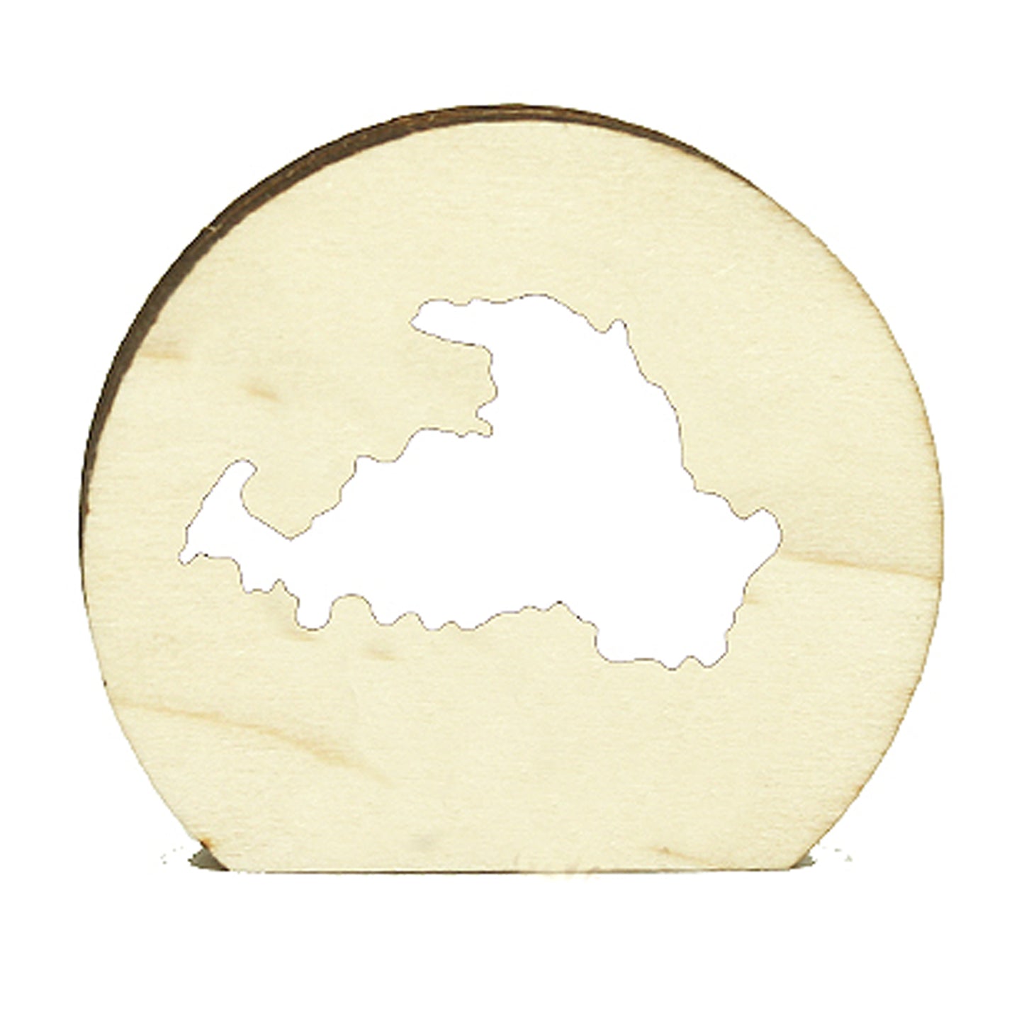 Drummond Island Poplar Wood Photo Holder - 2.25" Island Adventure Display - Great Lakes Memory Stand
