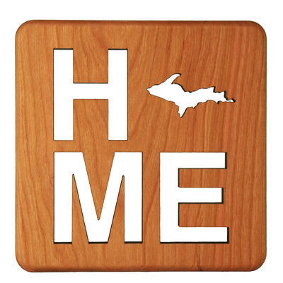 Home Upper Penninsula Michigan Cherry Wood Trivet