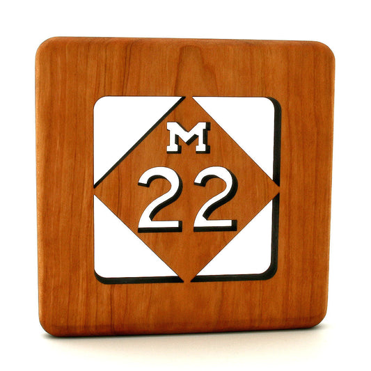 M-22 Cherry Wood Trivet