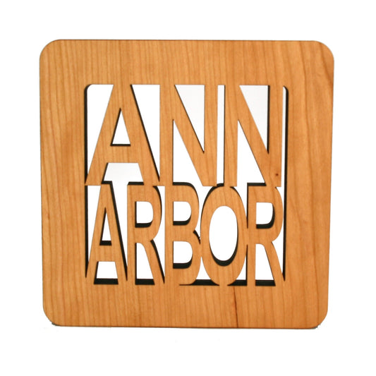 Ann Arbor Cherry Wood Trivet