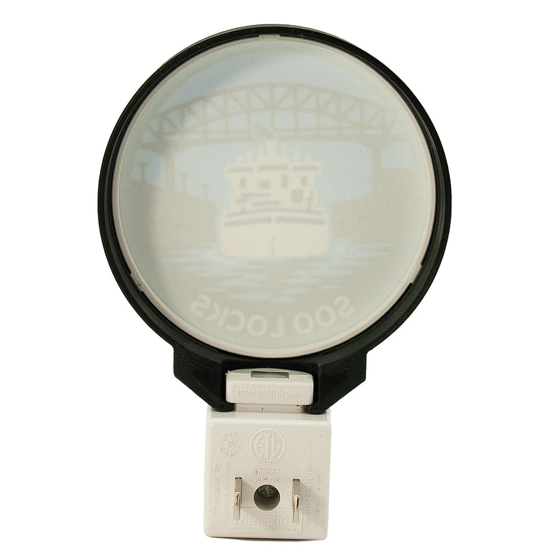 Soo Locks Sault Ste. Marie Night Light, MI Nautical Decor, Freighter.