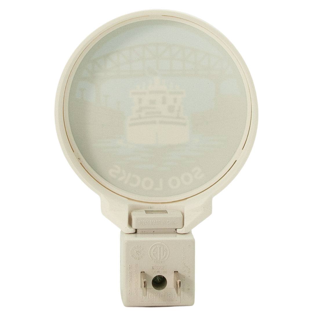 Soo Locks Sault Ste. Marie Night Light, MI Nautical Decor, Freighter.