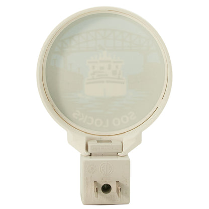 Soo Locks Sault Ste. Marie Night Light, MI Nautical Decor, Freighter.