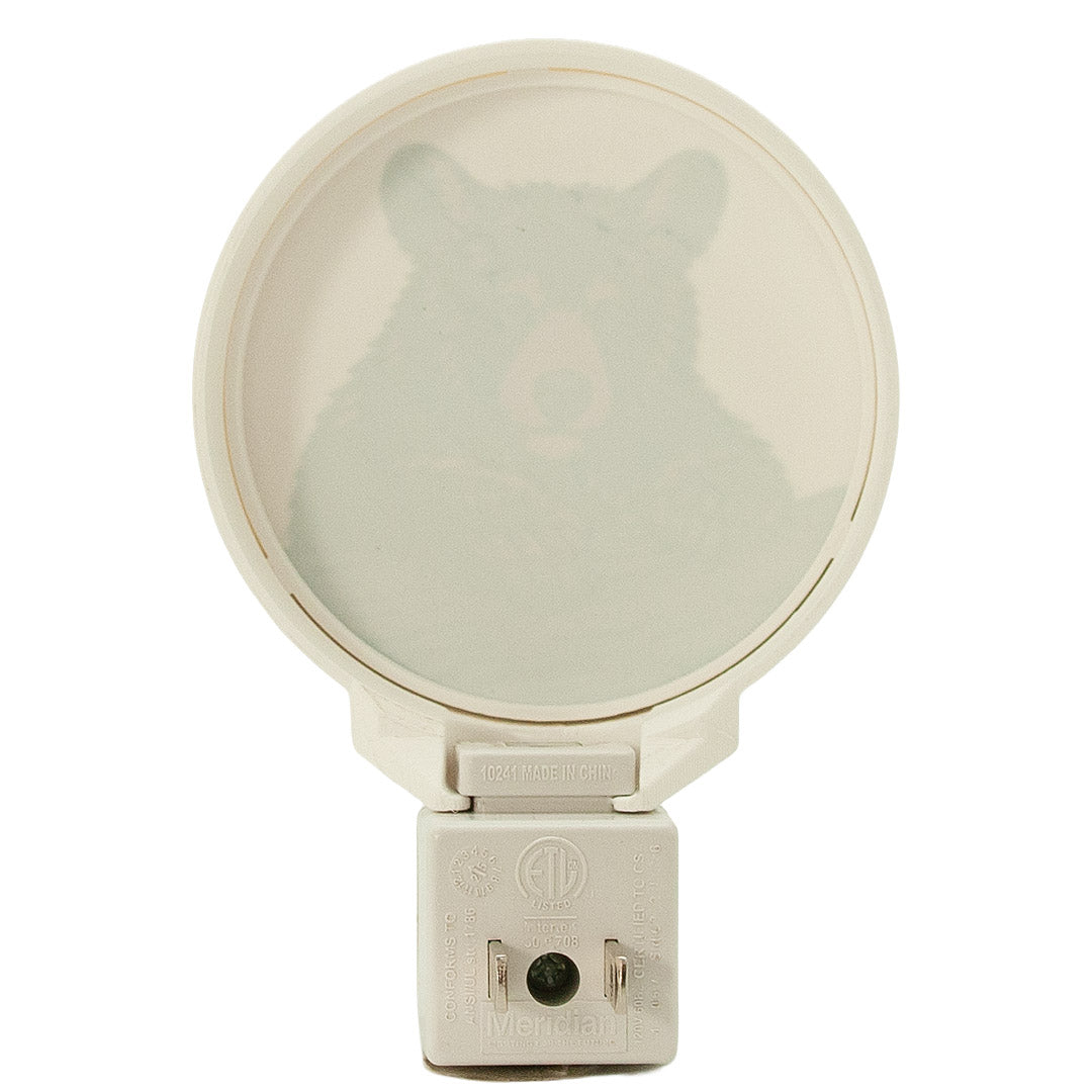 Black Bear Night Light – Rustic Forest Wildlife LED Decor (Handmade).