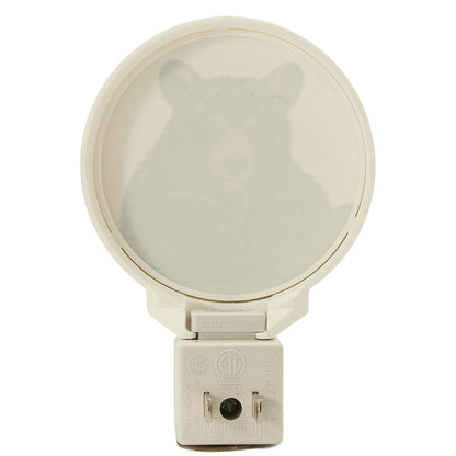 Black Bear Night Light – Rustic Forest Wildlife LED Decor (Handmade).