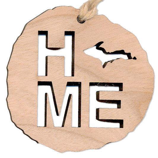 Home Upper Peninsula Cherry Wood Ornament