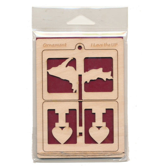 I Love UP Michigan Ornament Craft