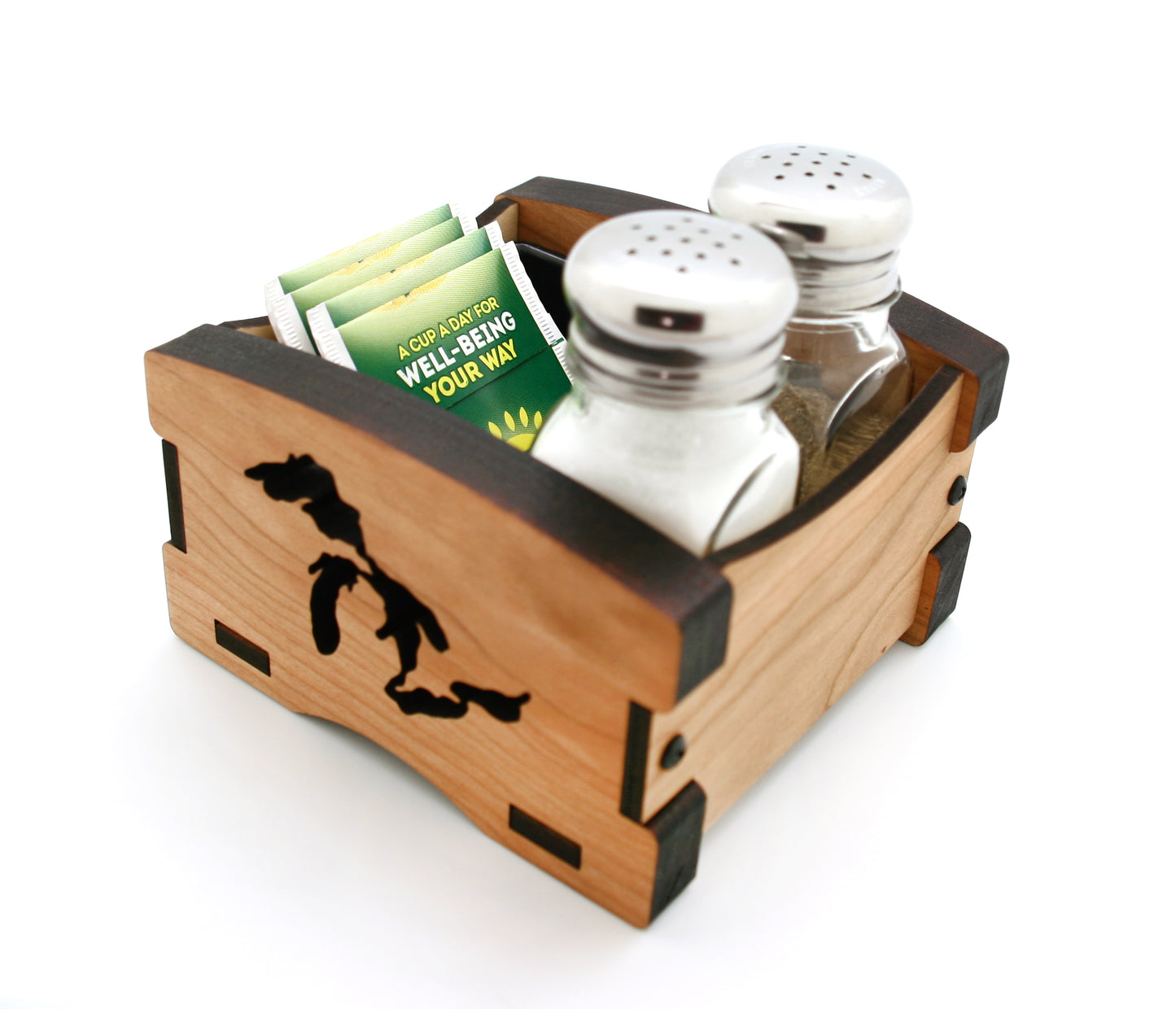 Great Lakes Cherry Condiment Crate - 5" x 4.75" - Michigan Kitchen Organizer