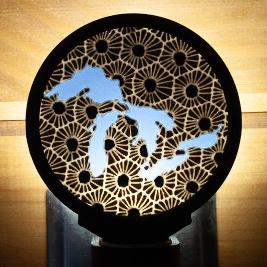 3D-Printed Great Lakes Night Light – Michigan Home Decor.
