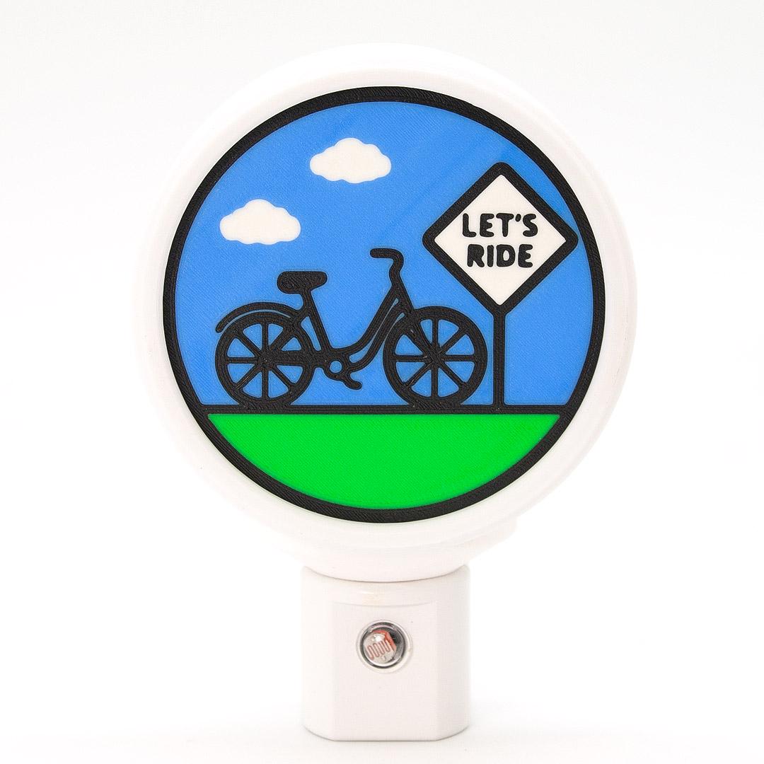LED Bicycle Night Light – Cycling Decor – Michigan Made Gift for Cyclists.