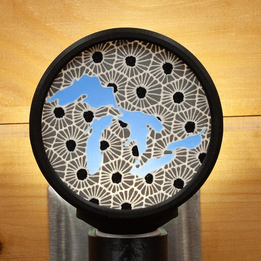 3D-Printed Great Lakes Night Light – Michigan Home Decor.