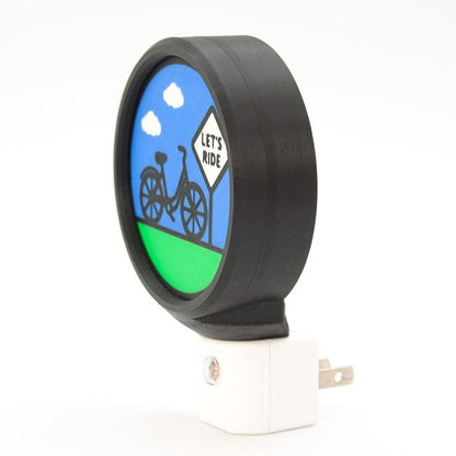 LED Bicycle Night Light – Cycling Decor – Michigan Made Gift for Cyclists.