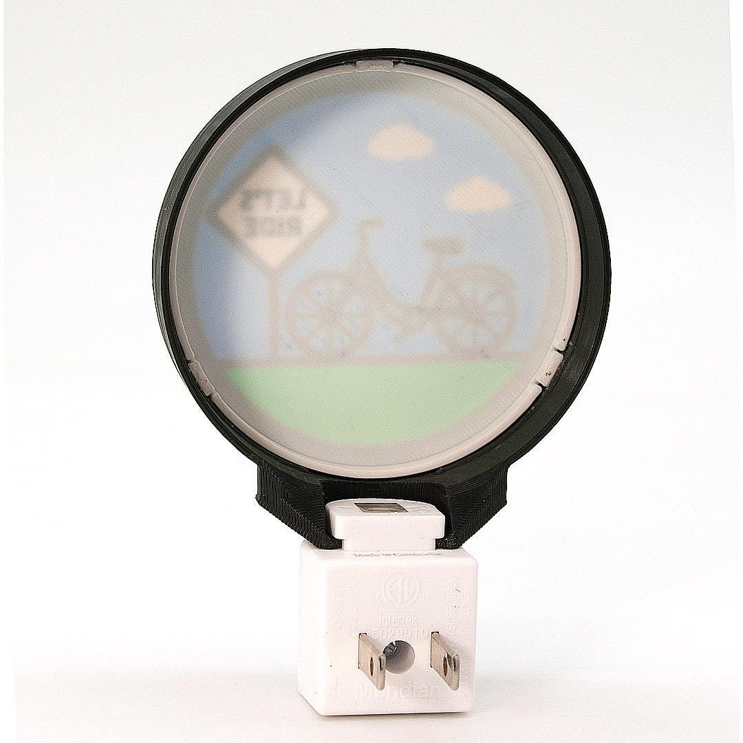 LED Bicycle Night Light – Cycling Decor – Michigan Made Gift for Cyclists.