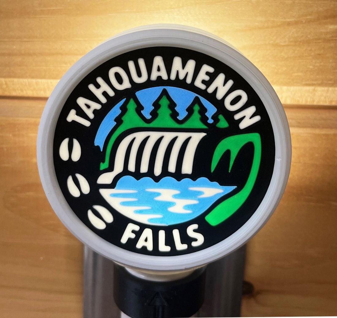 LED Night Light Tahquamenon Falls – Michigan UP Cabin Decor.