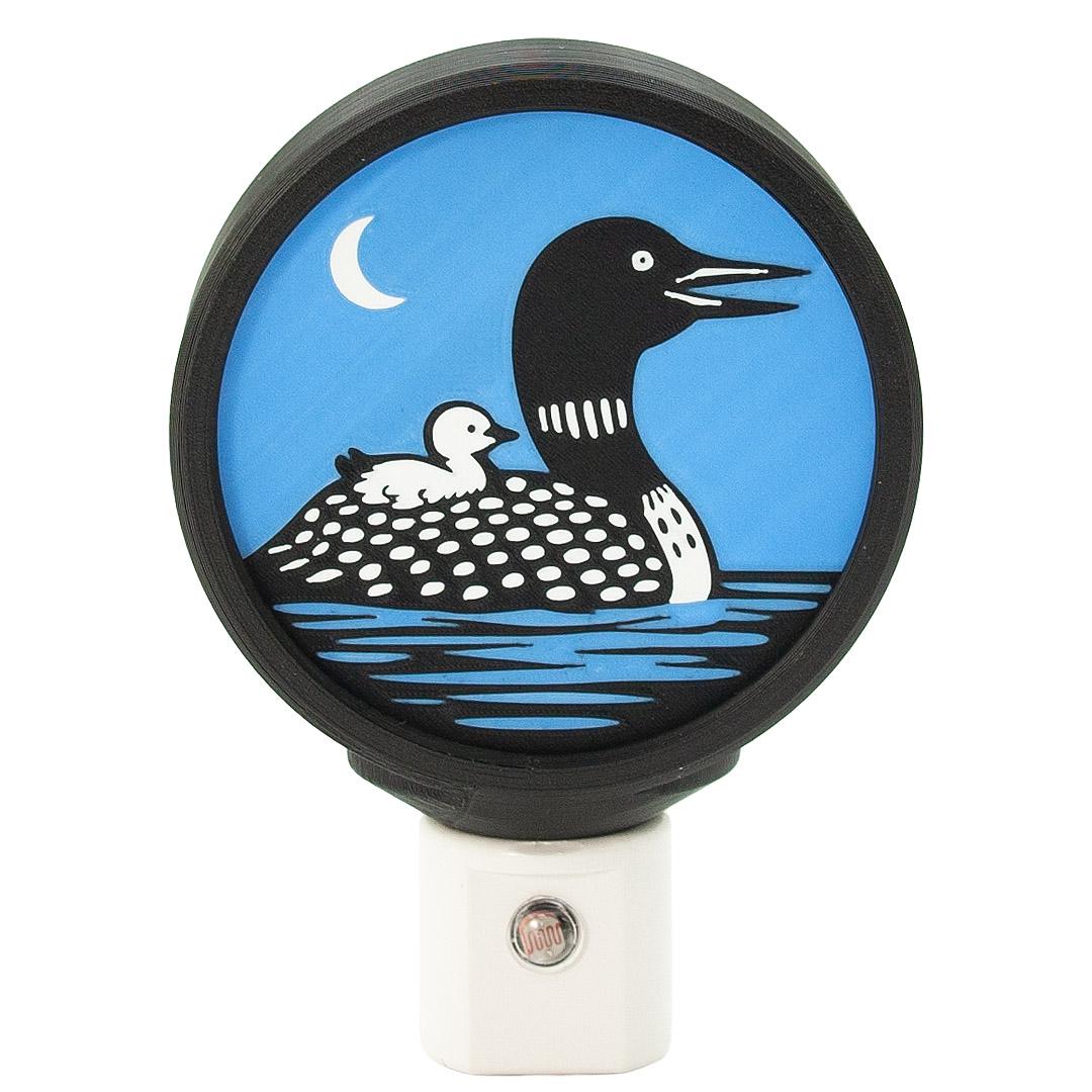 3D Printed Loon Night Light Nature Decor & Cabin Gift Michigan Made.