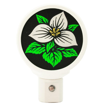 Night Light - Trillium Flower Eco-Friendly Home Decor.