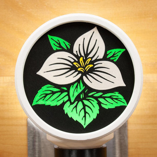 Night Light - Trillium Flower Eco-Friendly Home Decor.