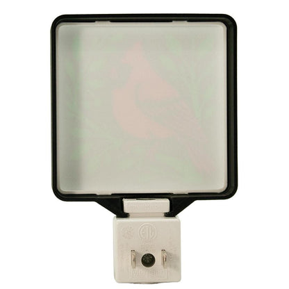 Interchangeable Night Light Cardinal - Swappable 3D Printed Faceplate - Nature Lover Gift - Collectible LED Light