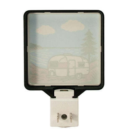 Michigan Night Light – Camper on the Lake – RV Camper Gift – Cabin Decor – Lake House Gift – Handcrafted Michigan Made – Up North